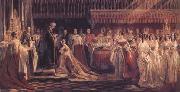 Queen Victoria Receiving the Sacrament at her Coronation 28 June 1838 (mk25) Charles Robert Leslie